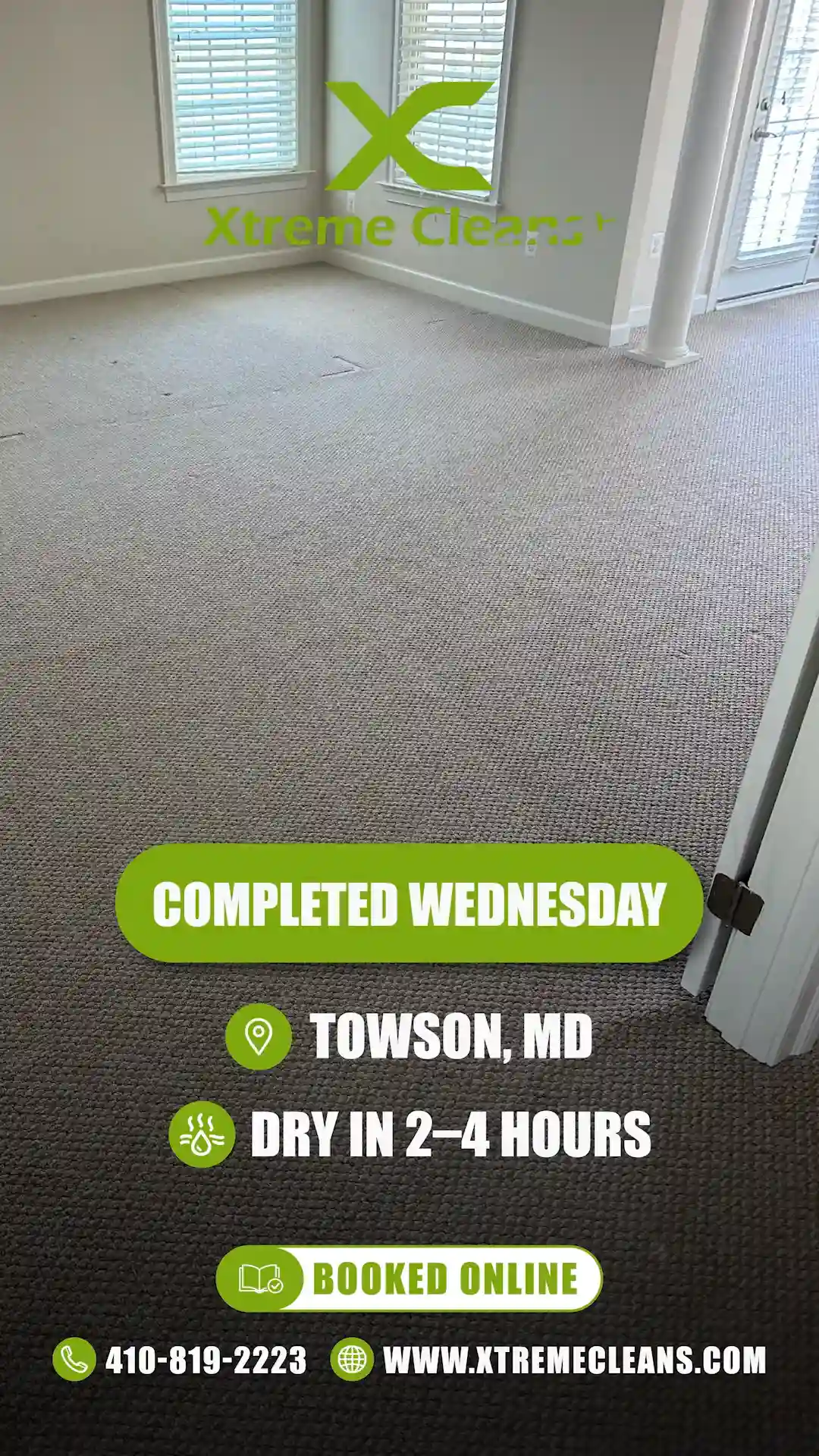 Fall Allergy Carpet Prep for Maryland Homes: An Honest Guide 1 Real Xtreme Cleans carpet-cleaning job in a Maryland home